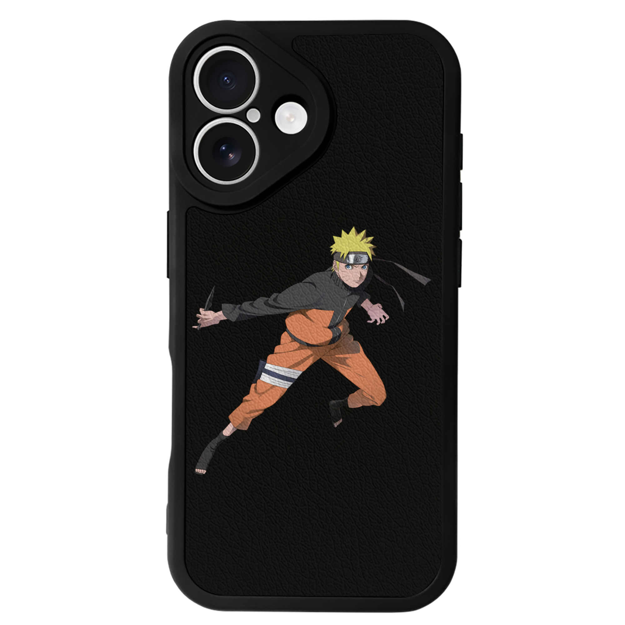 （画像用） NARUTO -ナルト- うずまき ナルト Uzumaki Naruto 【iPhone 16シリーズ対応】シリコンスマホケース（レザー調） 材質：シリコン